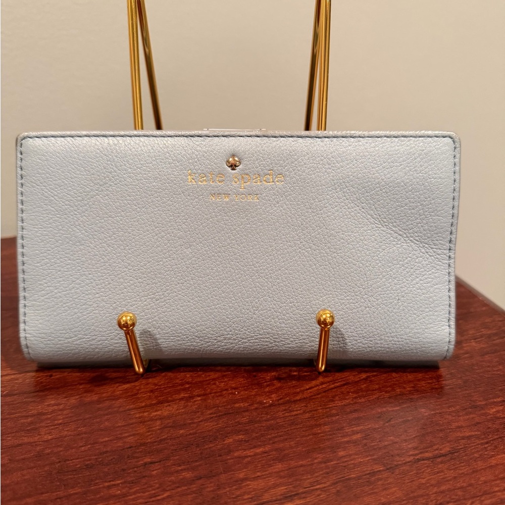 Kate Spade Sky Blue Snap Wallet